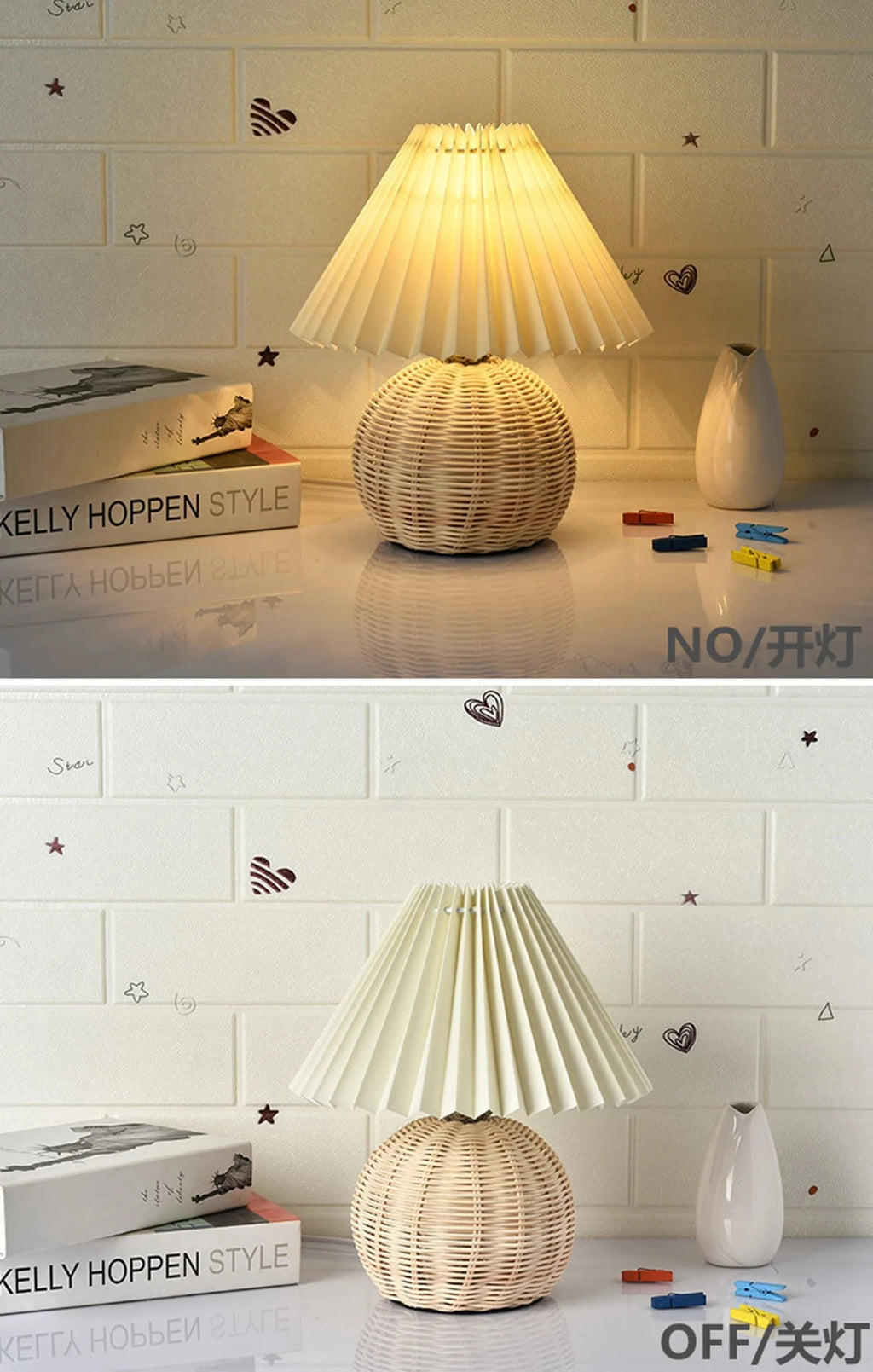 Wren Rattan Bedside Lamp