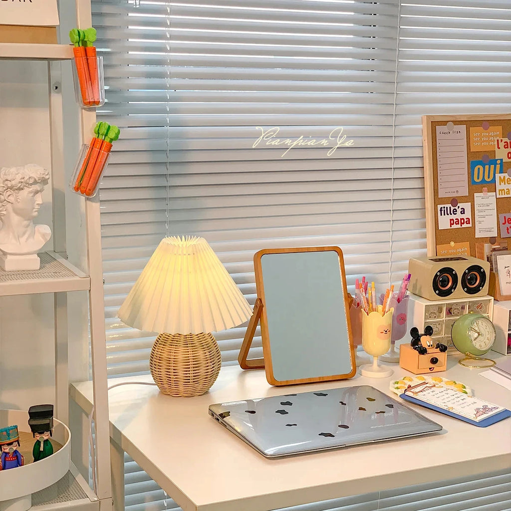 Wren Rattan Bedside Lamp